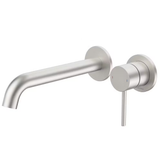 Caroma Liano II Wall Basin / Bath 210mm (Trim Kit Only) - 2 x Round Cover Plates -Lead Free Brushed Nickel 96356BN6AF