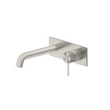 Nero Mecca Wall Basin/Bath Mixer 185mm Brushed Nickel NR221910A185BN