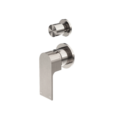 Nero Bianca Shower Mixer With Diverter (Separate Back Plate) Trim Kits Only Brushed Nickel NR321511GTBN