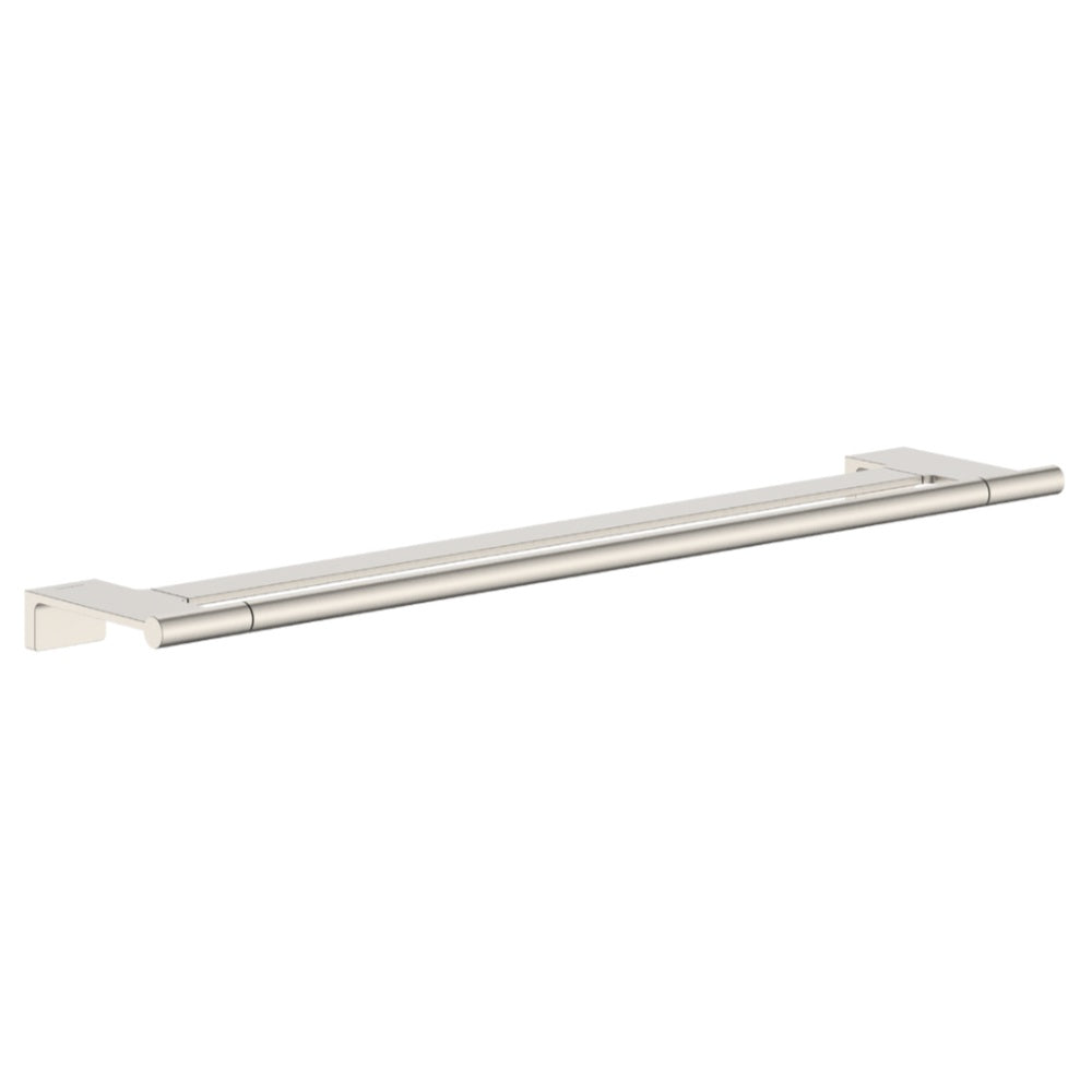 Hansgrohe Addstoris S Double Bath Towel Rail Brushed Nickel 41763820