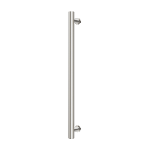 Phoenix Heated Towel Rail Round 800mm Brushed Nickel 650-8761-40