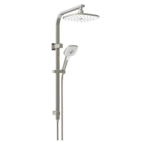 Greens Corban Twin Rail Shower PVD Brushed Nickel 193003BN