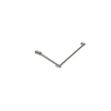 Nero Mecca Care 32mm Dda Grab Rail Set 45 Degree 750X900mm Brushed Nickel NRCR3245BN