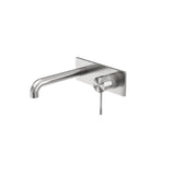 Nero Opal Wall Basin/Bath Mixer 120mm Spout Brushed Nickel NR251907A120BN