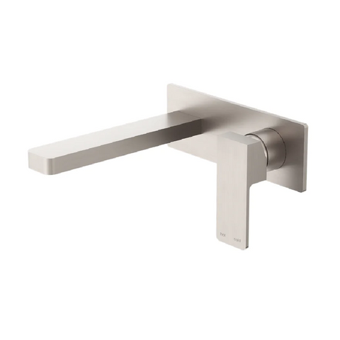Amélie Wall Basin/Bath Mixer Square with 187mm Spout Brushed Nickel BDO301507aBN