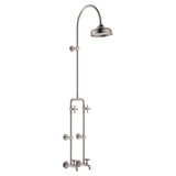 Fienza Lillian Exposed Rail Shower & Bath Set Brushed Nickel 455122BN