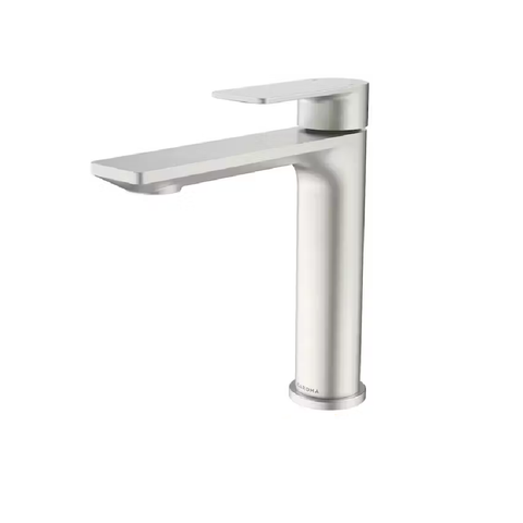Caroma Urbane II Mid Tower Basin Mixer Lead Free Brushed Nickel 98620BN6AF