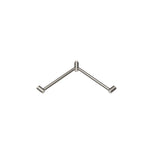 Nero Mecca Care 32mm Wrap Around Corner Grab Rail 600X600mm Brushed Nickel NRCR3290WBN