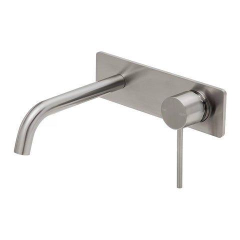 Phoenix Vivid Slimline SwitchMix Wall Basin/Bath Mixer Set 180mm Fit-Off (Trim Kit Only) Brushed Nickel VS2812-40