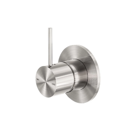 Nero Mecca Shower Mixer 80mm Plate Handle Up Trim Kits Only Brushed Nickel NR221911BTBN