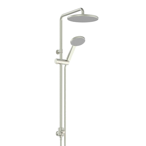 Greens Glide Rainboost Twin Rail Shower PVD Brushed Nickel 18290BN