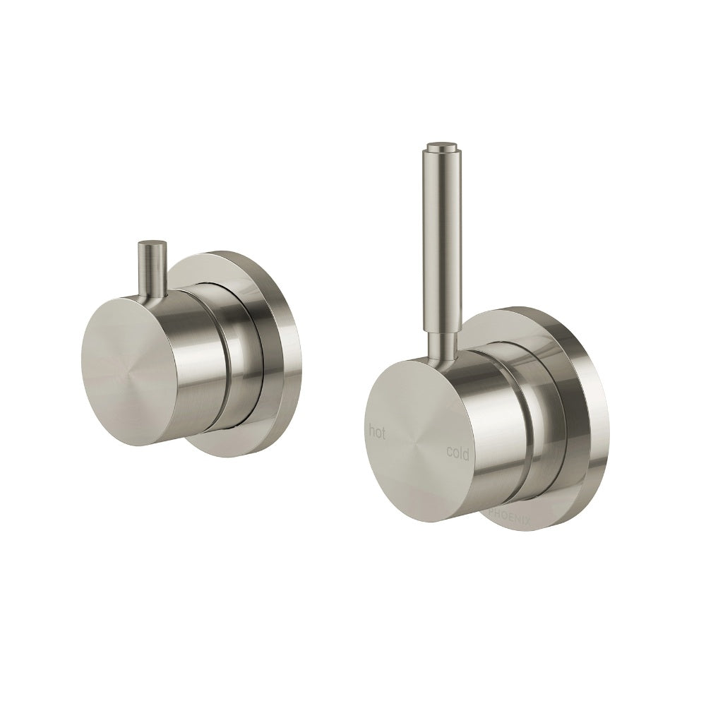 Phoenix Vivid Mkii Switchmix Shower / Bath Diverter Mixer Pin Up Brushed Nickel 146-2912-40-1