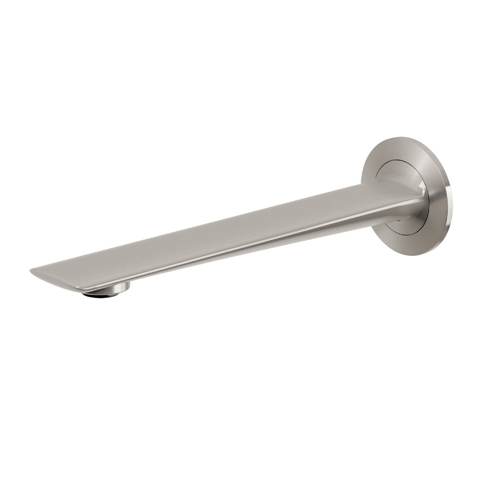 Phoenix Kusabi Wall Basin / Bath Outlet 200mm Brushed Nickel 138-7610-40-1