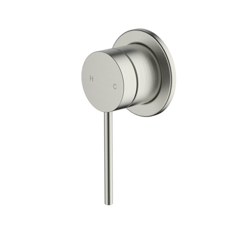 Oliveri Venice Straight Wall Mixer Brushed Nickel VE111504FBN