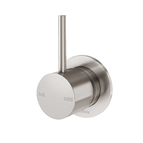 Phoenix Vivid Slimline Up Shower / Wall Mixer Brushed Nickel 112-7800-40-1