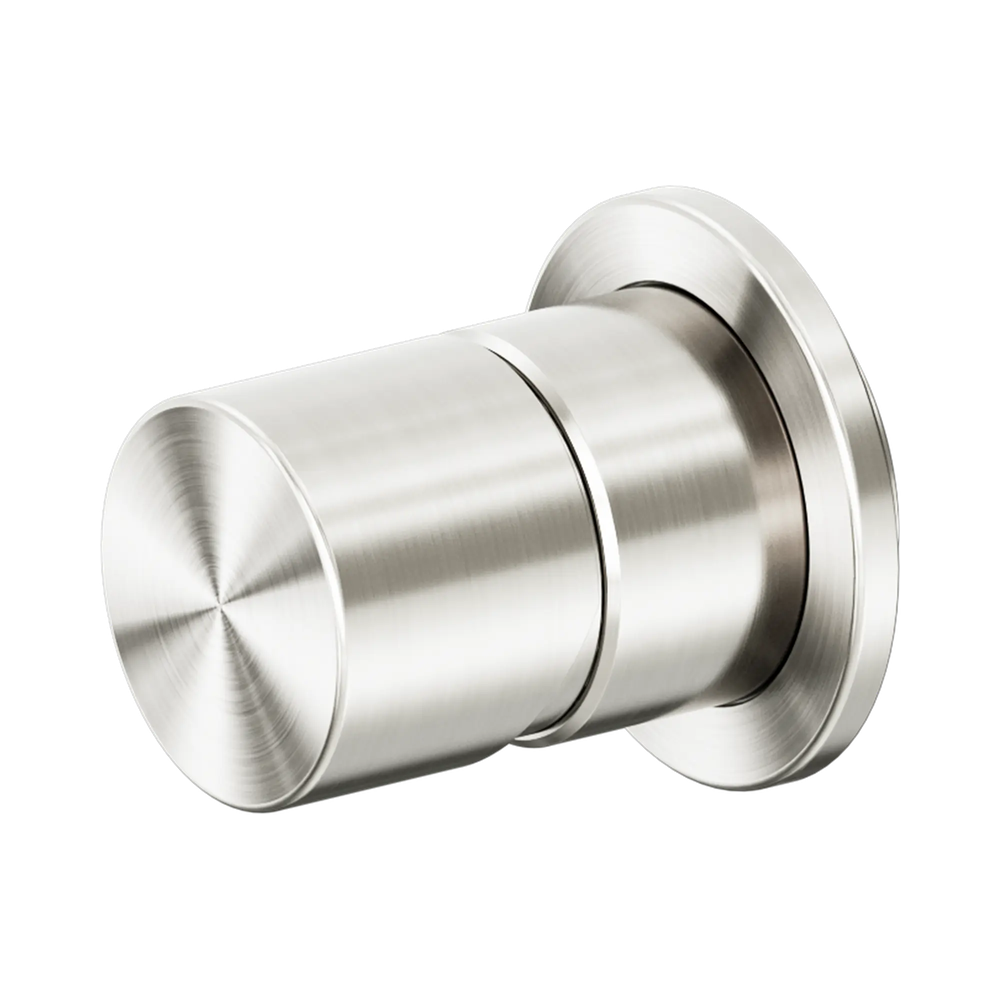 Nero Zen Pinless Shower Mixer 60mm Plate Brushed Nickel NR162211ABN