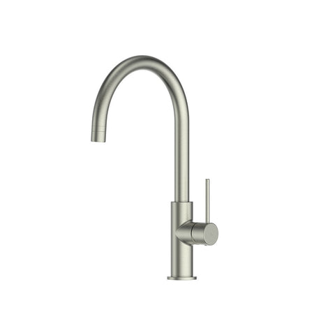 Greens Maci Gooseneck Sink Mixer PVD Brushed Nickel 21202541