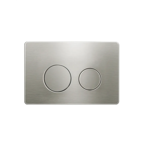 Otti Round Dual -Flush Plate for R&T Cistern Brushed Nickel KL27BN