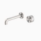 Nero Kara Progressive Wall Basin/Bath Set 120mm Trim Kits Only Brushed Nickel NR271907AT120BN