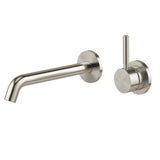 Phoenix Vivid Mkii Switchmix Wall Basin / Bath Mixer Set 200mm Pin Up Brushed Nickel 146-2820-40-1