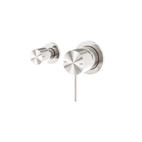 Nero Mecca Shower Mixer With Horizontal 2 Way Divertor Brushed Nickel NR221911UBN