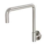 Phoenix Vivid Slimline Plus Wall Sink Outlet 240mm Squareline Brushed Nickel 119-0870-40-1