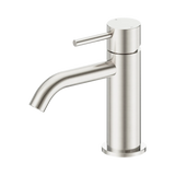 Nero Dolce Ii Curved Spout Basin Mixer Brushed Nickel 25B014BN