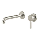 Phoenix Vivid Mkii Switchmix Wall Basin / Bath Mixer Set 200mm Fit-Off Kit Brushed Nickel 146-2812-40-1