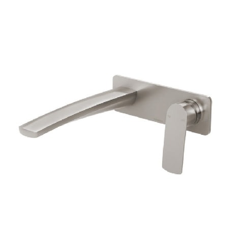 Phoenix Mekko SwitchMix Wall Basin/Bath Mixer Set 200mm Fit-Off (Trim Kit Only) Brushed Nickel 115-2812-40