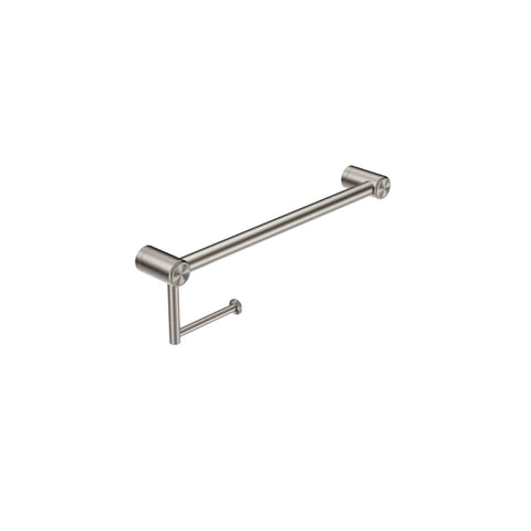 Nero Mecca Care 25mm Toilet Roll Rail 450mm Brushed Nickel NRCR2518ABN