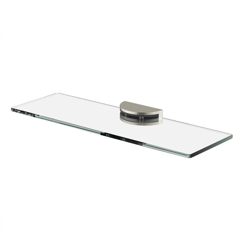 Phoenix Vivid MKII Glass Shelf 300mm Brushed Nickel 146-8600-40