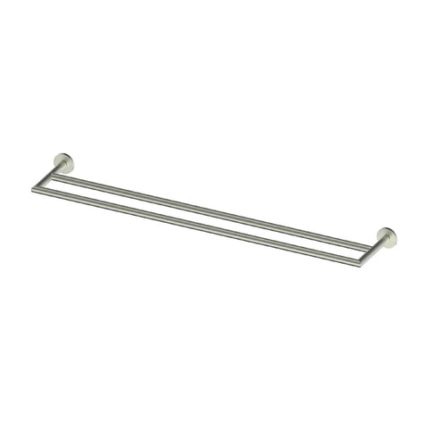 Greens Zola Double Towel Rail 600Mm PVD Brushed Nickel 681505BN