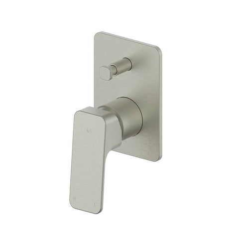 Greens Swept Diverter Shower Mixer PVD Brushed Nickel 18603591