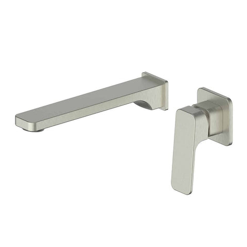 Greens Swept Wall Basin Mixer PVD Brushed Nickel 18602521