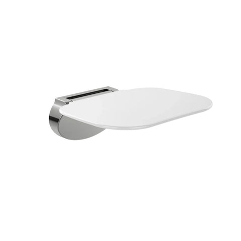 Meir Folding Up Shower Seat UF Material Supports 200Kg Slow Descent Brushed Nickel MCR-SEAT-PVDBN