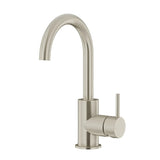 Meir Round Gooseneck Basin Mixer with Cold Start Brushed Nickel MB17-PVDBN