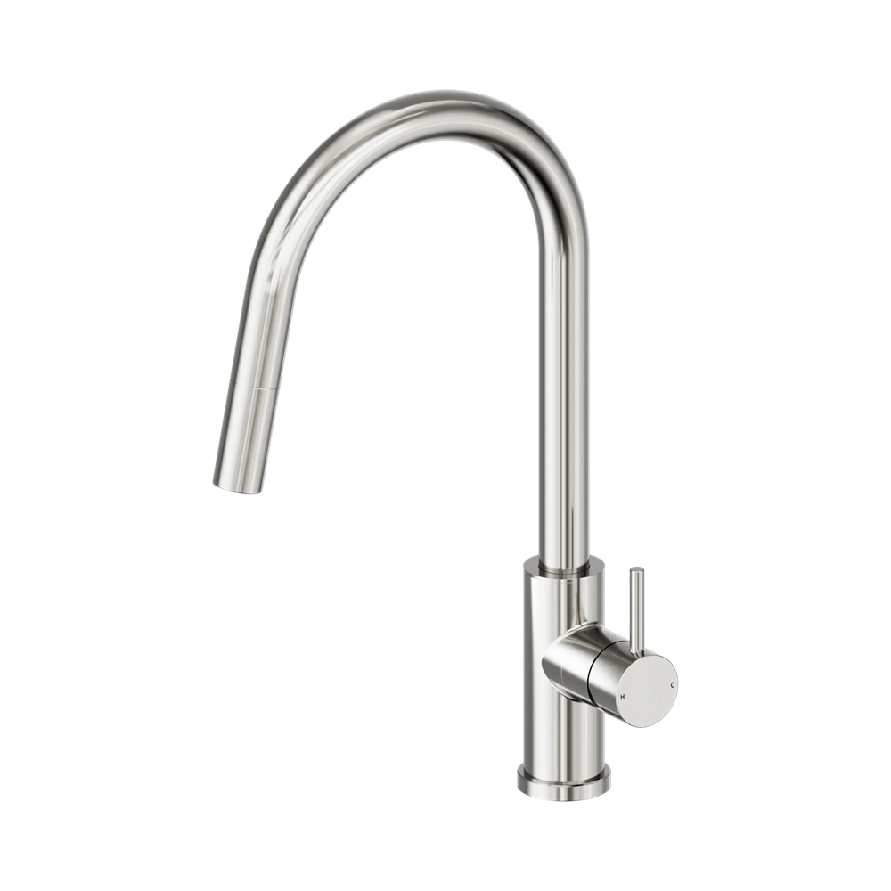 Nero Dolce 2 Sink Mixer Pull Out Brushed Nickel 25B004BN
