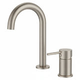 Fienza Kaya Round Hob Basin Mixer Set Lead Free Brushed Nickel 228117BN-LF