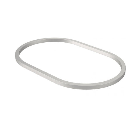 Caroma Liano II Pill 530mm Basin Dress Ring Brushed Nickel 687033BN