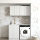 Otti Noosa Laundry Kit 1305B White / Cloudy Carrara Top LA-1305B-NSW-CA