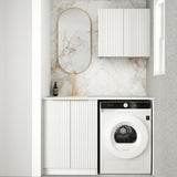 Otti Noosa Laundry Kit 1305A White / Natural Carrara Marble Top LA-1305A-NSW-NCA