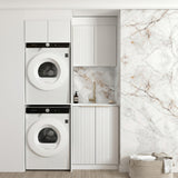 Otti Noosa Laundry Kit 1305C White / Cloudy Carrara Top LA-1305C-NSW-CA