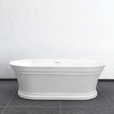 Otti Hampton Bathtub 1500x750x560mm w/ Overflow Matte White OCBT-1500MW-OF