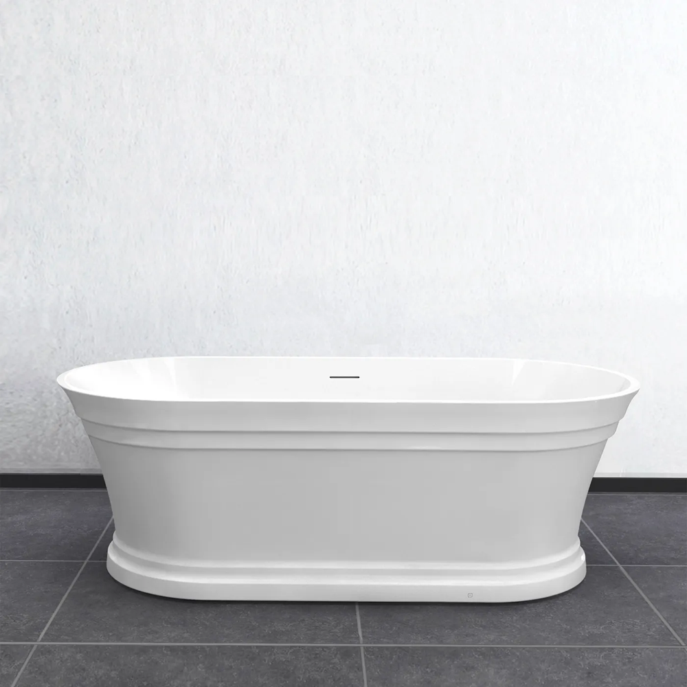 Otti Hampton Bathtub 1700x800x560mm Gloss White OCBT-1700-OF