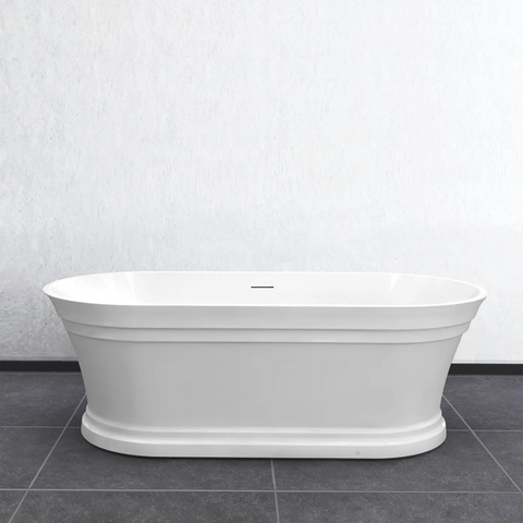Otti Hampton Bathtub 1700x800x560mm Gloss White OCBT-1700-OF