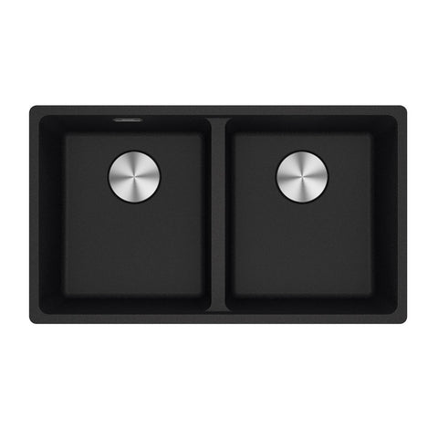 Franke Maris Double Bowl 350/350mm Onyx Flushmount (Inc DT651) MRG220-35ON-FPC