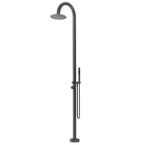Bella Vista Mica Gooseneck Freestanding Outdoor Shower Gunmetal OS-5-GM