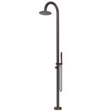Bella Vista Mica Gooseneck Freestanding Outdoor Shower Dusk Bronze OS-5-DB