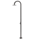 Bella Vista Mica Gooseneck Freestanding Outdoor Shower Gunmetal OS-5-GM