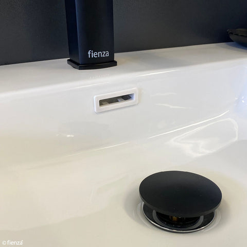 Fienza Squared Overflow Ring (Suits Petra & Reba Basins) White OVERFLOWSQW